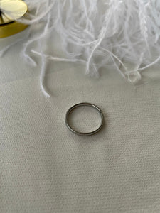 Smooth Thin Silver Ring Band