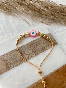 Pink Eye Bracelet