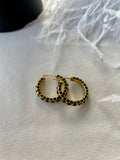 Emerald Dainty Hoops