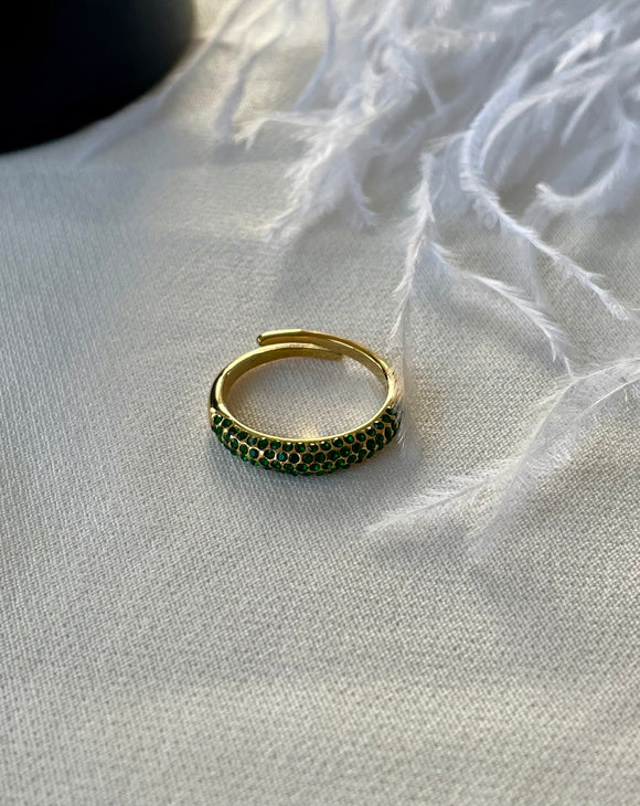 Emerald Sparkle Ring