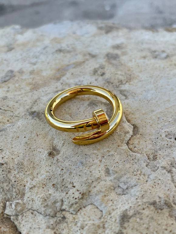 Nail Gold Ring